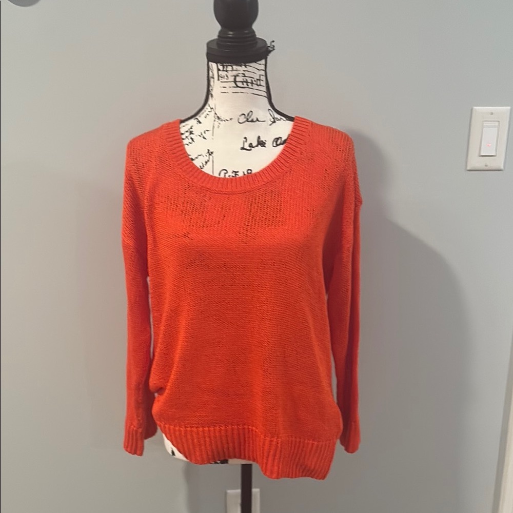 Lauren Ralph Lauren Orange Crew Neck Sweater